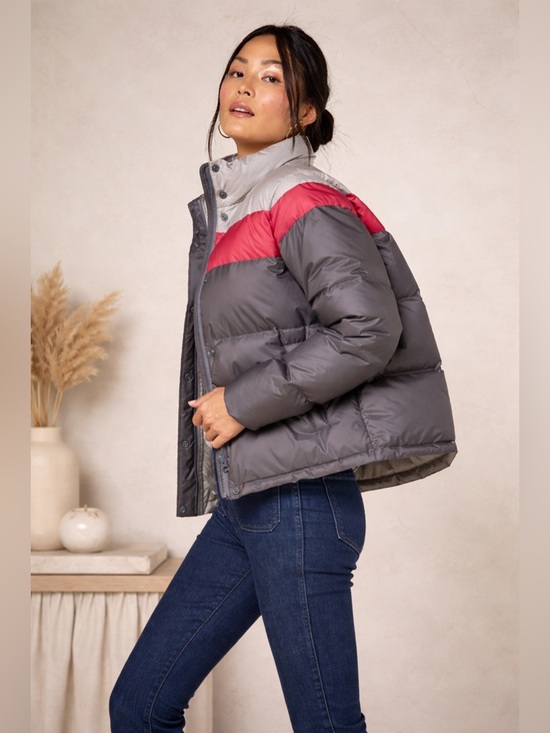 Outerknown Chromatic Puffer Jacket Dove Grey Small Down NWT